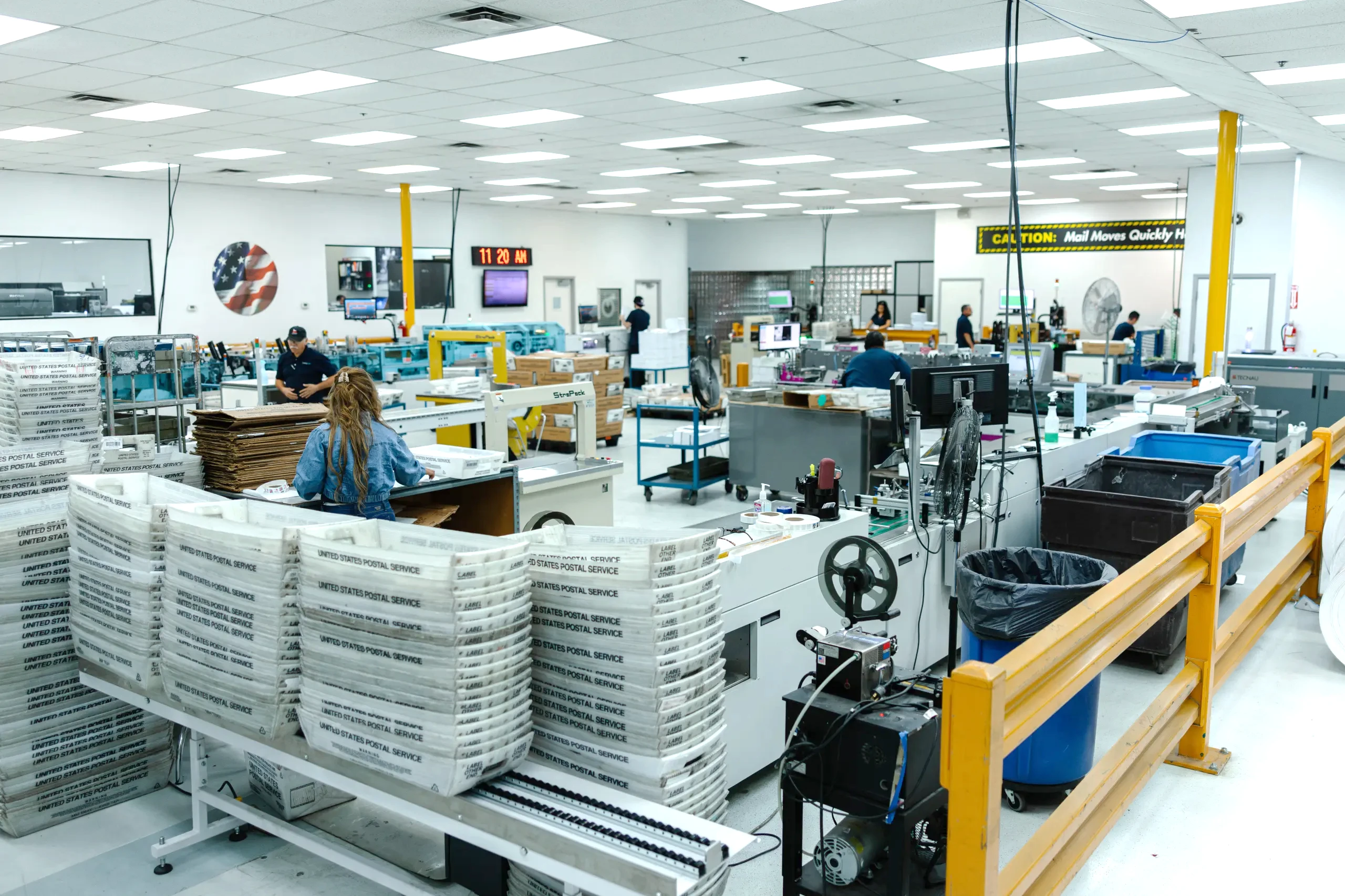 mailing.com production floor in Sacramento, California